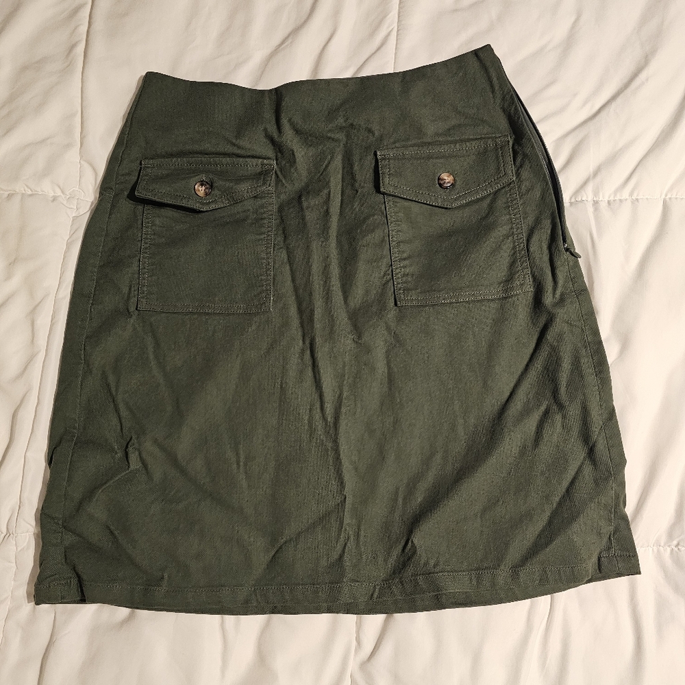 Green skirt from The Loft